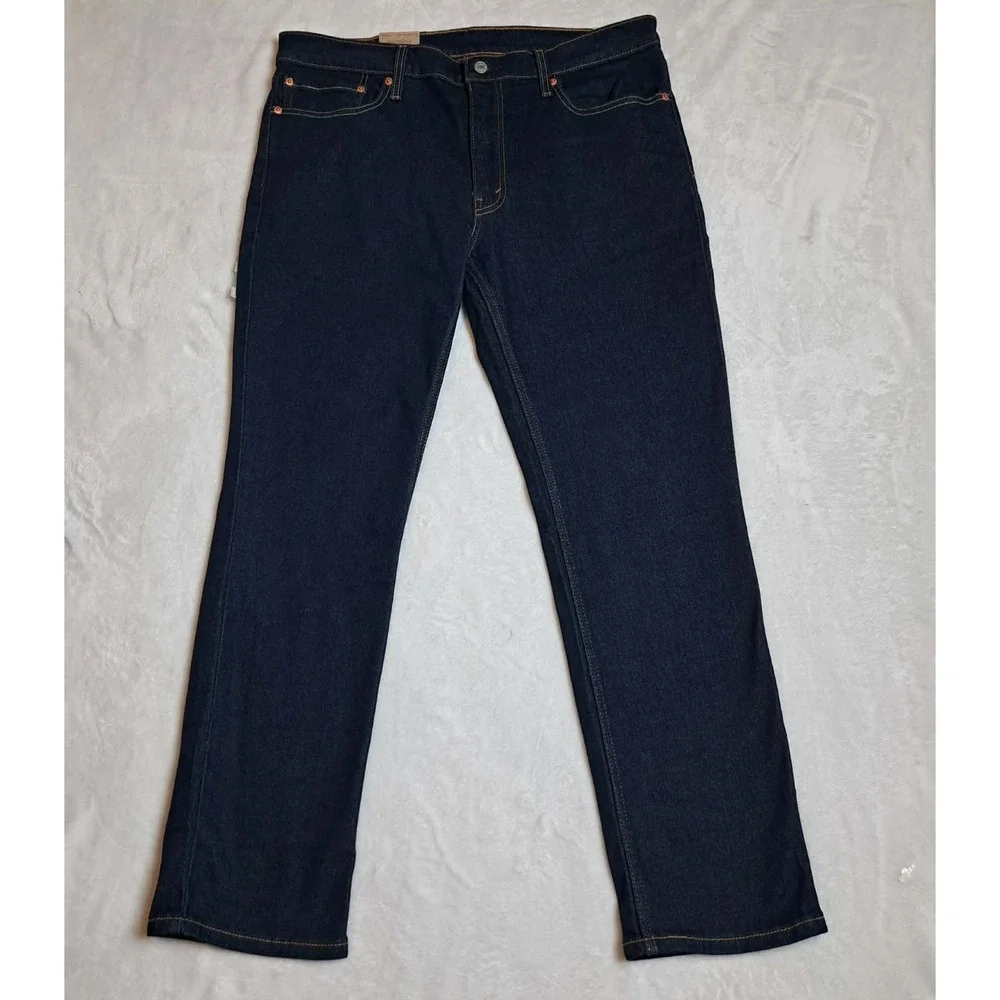 Levis 511 Jeans Slim Fit Stretch Jeans Dark Blue Dark Wash NEW Size 36x30